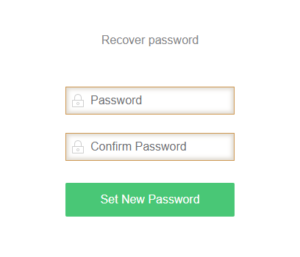 Enter your new password